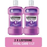 Listerine Total Care Diş Koruması 1000 ml x2 Hacim ile Ferah Nane Kokusuyla Ağız Sağlığı İçin Etkili