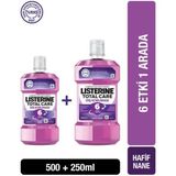 Listerine Total Care Diş Koruması 500 ml + 250 ml Hafif Nane Aromalı Çok Yönlü Etki