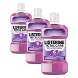 listerine total care diş korumasi ağız bakım suyu 500 ml (3 paketi)