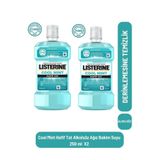 ListerineCool Mint Hafif Tat Alkolsüz Ağiz Bakim Suyu 250 ml X2