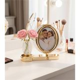 Listri Lstri Sevgililer Ve Anneler Günü Led Işıklı Kristal Vazolu Fotoğraf Çerçevesi - 25X28Cm