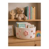 LİSYA HOME Bebek Çocuk Odası Hastane Süsü,Oyuncak Sepeti, Kirli Sepeti, Saklama Kutusu, Düzenleyici, Organize ölçü 25*14