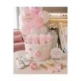 LİSYA HOME Bebek Çocuk Odası Hastane Süsü,Oyuncak Sepeti, Kirli Sepeti, Saklama Kutusu, Düzenleyici, Organize ölçü 25*14