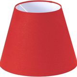 Lit Dizayn Abajur Başlık Kırmızı Konik Şapka 25X15X20 cm Dekoratif Özel Yüksek Kalite Kumaş