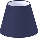 Lit Dizayn Abajur Başlık Lacivert Konik Şapka 25X15X20 cm Dekoratif Özel Yüksek Kalite Kumaş