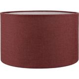 Lit Dizayn Lambader Başlık Bordo Silindir Yuvarlak Şapka 38X38X22 cm Dekoratif Özel Yüksek Kali - Çok Renkli