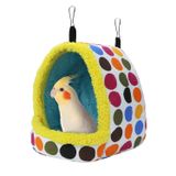 Litewoo Papağan Kuş Yatağı Hamak Kış Sıcak Kuş Peluş Yuva Oyuncağı, Conure Cennet Kuşu Muhabbet Kuşu Cockatiel Kafesi Aksesuarı (Büyük)