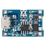 Lithium Pil Şarj Modülü (Korumalı) - Tp4056, Micro Usb Konnektör, Bms
