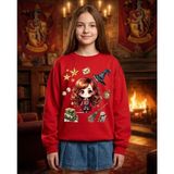 Little Aden Harmonie Harry Potter Kırmızı Sweatshirt - 11 - 12 Yaş