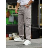 Little Cup Jeans Co Erkek Gri Baggy Fit Rahat Kalıp Kargo Pantolon - 29