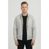 Little Cup Jeans Co Erkek Regular Fit Teknik Kumaş Mevsimlik Gri Pilot Mont