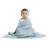 Little Dedi %100 Organik Pamuk Bebek Örme Battaniye Hediye Kutulu - Yumuşak Yürümeye Başlayan Çocuk, Beşik, Bebek Arabası Battaniyesi - Yeni Doğanlar için Nötr Kundak ve Alma Battaniyesi, 76 cm x 101