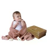 Little Dedi Alina%100 Organik Pamuklu Bebek Battaniyesi Kızlar/Erkek Çocuklar İçin 80X100 Cm - Kundak Ve Bebek Battaniyesi, Yumuşak Hafif Örgü