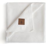 Little Dedi Dua Tencel Örgü Bebek Çocuk Battaniyesi, Tüylenmeyen Örtü 80X100 cm - Ekru - 80 x 100 cm