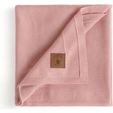 Little Dedi Dua Tencel Örgü Bebek Çocuk Battaniyesi, Tüylenmeyen Örtü 80X100 cm - Pembe - 80 x 100 cm