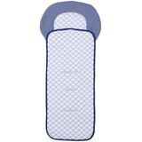 Little Dedi Iceberg Puset Astarı - 4D Iceberg Kumaş, Hızlı Kuruma, Evrensel Uyum, Oeko-Tex Sertifikalı, Bebek Arabası ve Araba Koltukları için Canlandırıcı Konfor (Mavi, 5x29)