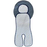 Little Dedi Iceberg Yenilikçi Araba Koltuğu Astarı, Bebek Essentials, Iceberg 4D Kumaş Soğutma Etkisi, Çıkarılabilir Baş Yastığı, Hızlı Kuruma, Çoğu Emniyet Kemeri Sistemine Uygun (Mavi)