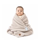 Little Dedi Yumuşak Örme Bebek Battaniyesi 30x40 inç – Yenidoğanlar İçin | Nefes alabilen kundak ve yeni doğanlar için battaniye, beşik ve bebek arabası için, makinede yıkanabilir