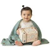 Little Dedi ZOE Bebek Battaniyesi Nilüfer Yaprağı Desenli -%50 Geri Dönüştürülmüş Pamuk ve%50 Polyesterden Üretilmiş Bebek Arabası Battaniyesi ve Sarılma Battaniyesi - GRS ve OEKO-TEX Sınıf 1 Sertif