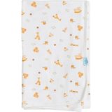 Little Dreams Erkek Bebek Battaniye Roket Baskılı - Ekru