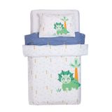 Little Dreams Erkek Bebek Nevresim Takımı Dinozor Baskılı - Ekru