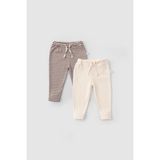Little Gusto 2'li Organik Pamuk Bebek Pantolonu Playtime - Dropsuz - 3 - 6 Ay - Sarı