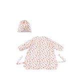 Little Gusto Karpuz Desenli Sıvı Geçirmez Unisex Bebek Etkinlik / Blw Mama Önlüğü Ve Kesesi