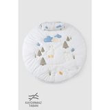 Little Gusto Kaydırmaz Tabanlı Yastıklı Yuvarlak Oyun Minderi Seti Forest 115 cm - 115 x 115 cm - Renkli