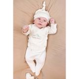 Little Gusto Organik Pamuk 10'Lu Ekru Hastane Çıkıs Seti,Twig 0-1 Ay