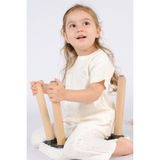 Little Gusto Organik Pamuk Twig Desenli Ekru Bebek Tişörtü - 1 - 2 Yaş