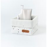 Little Gusto Organizer Sepet Bebek Cosmos Beyaz Pamuk 15X17 cm
