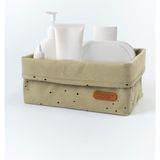 Little Gusto Organizer Sepet Bebek Cosmos Haki Pamuk 25X16 cm - Yeşil