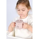 Little Gusto Pipetli Pembe Silikon Suluk ve Atıştırma Bardağı BPA İçermez, Bebek Sağlığına Uygun