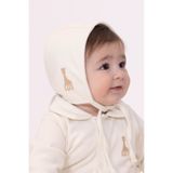 Little Gusto Sophie la girafe Organik Pamuk Bebek Ekru İngiliz Şapka