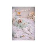 Little Life Yenidoğan 5li Askı Hastane Çıkışı Erkek Bebek Fil Desenli Yenidoğan Seti - Yeşil