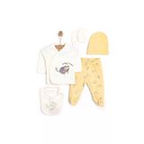 Little Life Yenidoğan Süzene Nakışlı 5li Askı Hastane Çıkışı Erkek Bebek Sarı Yenidoğan