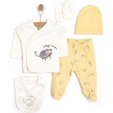 Little Life Yenidoğan Süzene Nakışlı 5li Askı Hastane Çıkışı Erkek Bebek - Sarı