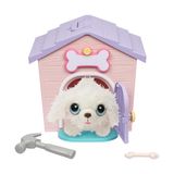 Little Live Pets My Puppy's Home Minis - Pink & Purple Home | Peluş Oyuncak ve Köpek Kulübesi Oyun Seti. Yavru Köpeğinizin Evini Yapın, Yavru Köpeğinize İsim Verin ve Sürpriz! Köpek Görünür! Hangi