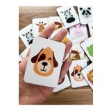 Little One Ahşap Hafıza Oyunu Bebek Ve Okul Öncesi Eğitici Montessori Oyuncak - Kreş Zeka Kartları Memory Game