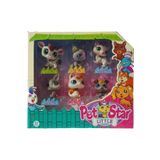 Little Pet Shop Neşeli Minişler 6'Lı Miniş Ailesi Oyuncak Pet Star Little Minişler Beyazlı Grili Miniş Ailesi