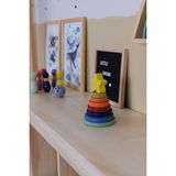 Little Rhino Kids Night Ahşap Yıldız Kule Ahşap Oyuncak - Mavi