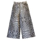 Little Star Kız Çocuk Leopar Desenli Kot Pantolon