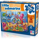 Little Submarine 12 Parca Jumbo Boy Puzzle