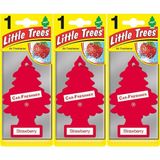 Little Trees Kağıt Koku Strawberry (Çilek) 3'lü Paket