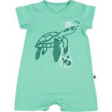 Little Yucca "sunny" Organik Pamuk Şort Tulum - Mint - 3 - 6 Ay