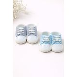 LITTLE&CO 2 Adet Kaydırmaz Taban MiniWalk Erkek Bebek İlk Adım Ayakkabısı Seti 0-24 Ay 2 Adet Set
