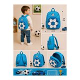 LITTLE&CO Erkek Çocuk Sırt Çantası Futbol Topu Desenli – Erkek Çocuk Anaokulu Kreş Günlük Mini Çanta