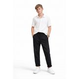LITTLE&CO Erkek Çocuk Siyah Jogger Pantolon 9-16 Yaş Premium Görünüm Modern Kesim 9-16 Yaş