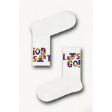 Littlehappiness70 Unisex Yetişkin Let's Go Kolej Çorap