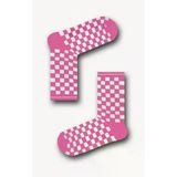 Littlehappiness70 Unisex Yetişkin Pembe Dama Desenli Kolej Çorap